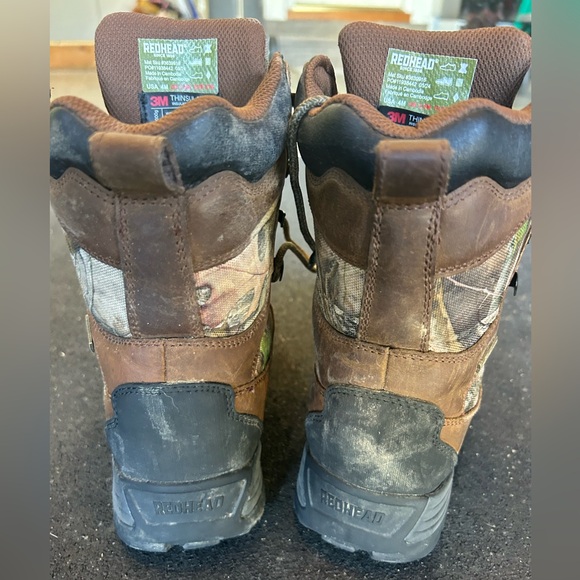 RedHead insulated Bone-Dry Camo Outdoor hunting Boots Sz 4 - Picture 5 of 6